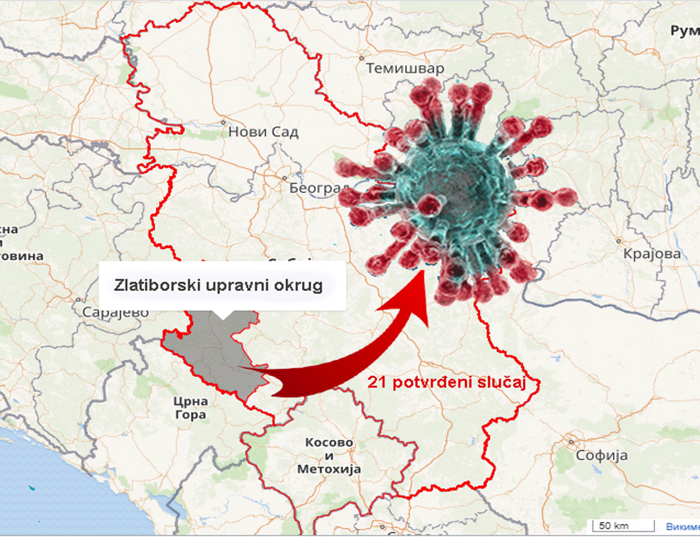 U Zlatiborskom okrugu 21 slučaj COVID-19